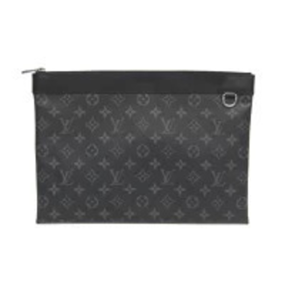 Louis Vuitton Monogram Pochette Discovery Clutch Bag Canvas Eclipse Black